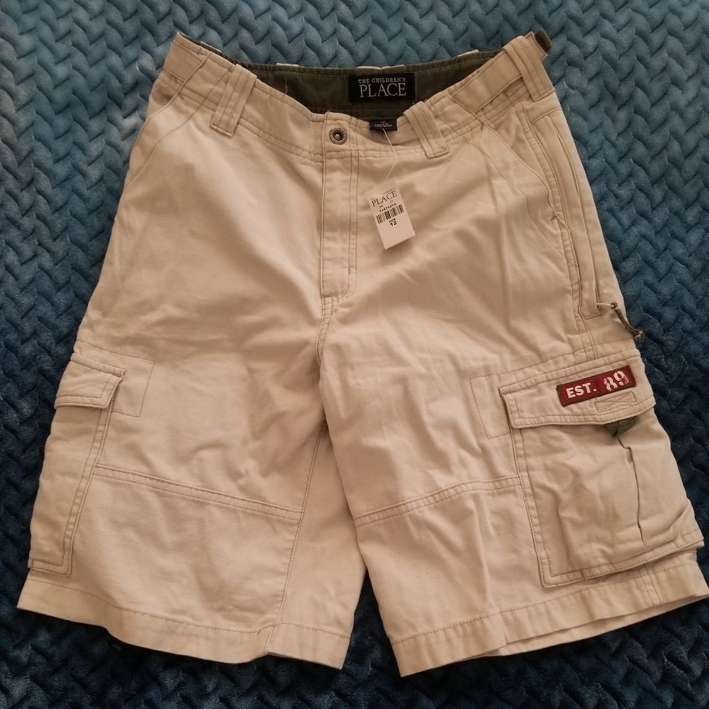 Boys cargo shorts and button down short-sleeve shirt - Brand New with tag